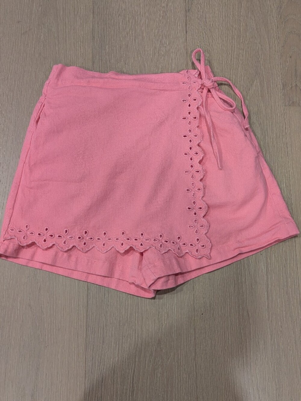 entro Coral Pink Elastic Waist Skort